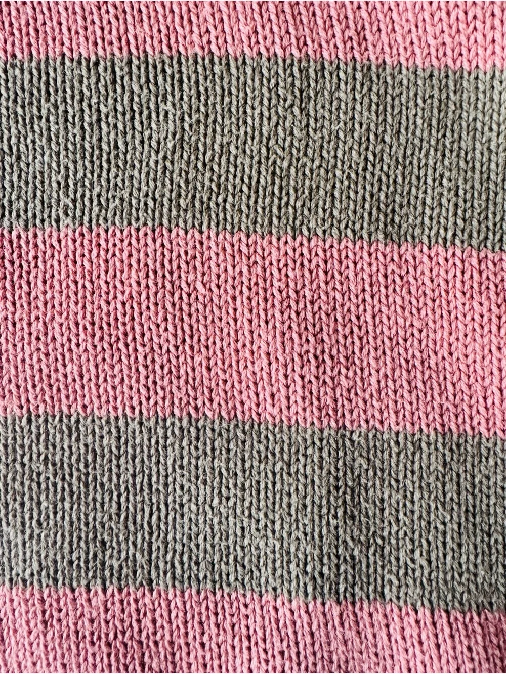 Kids  Striped Crewneck Sweater By Easy Peasy - Pink & Sage Size 4T